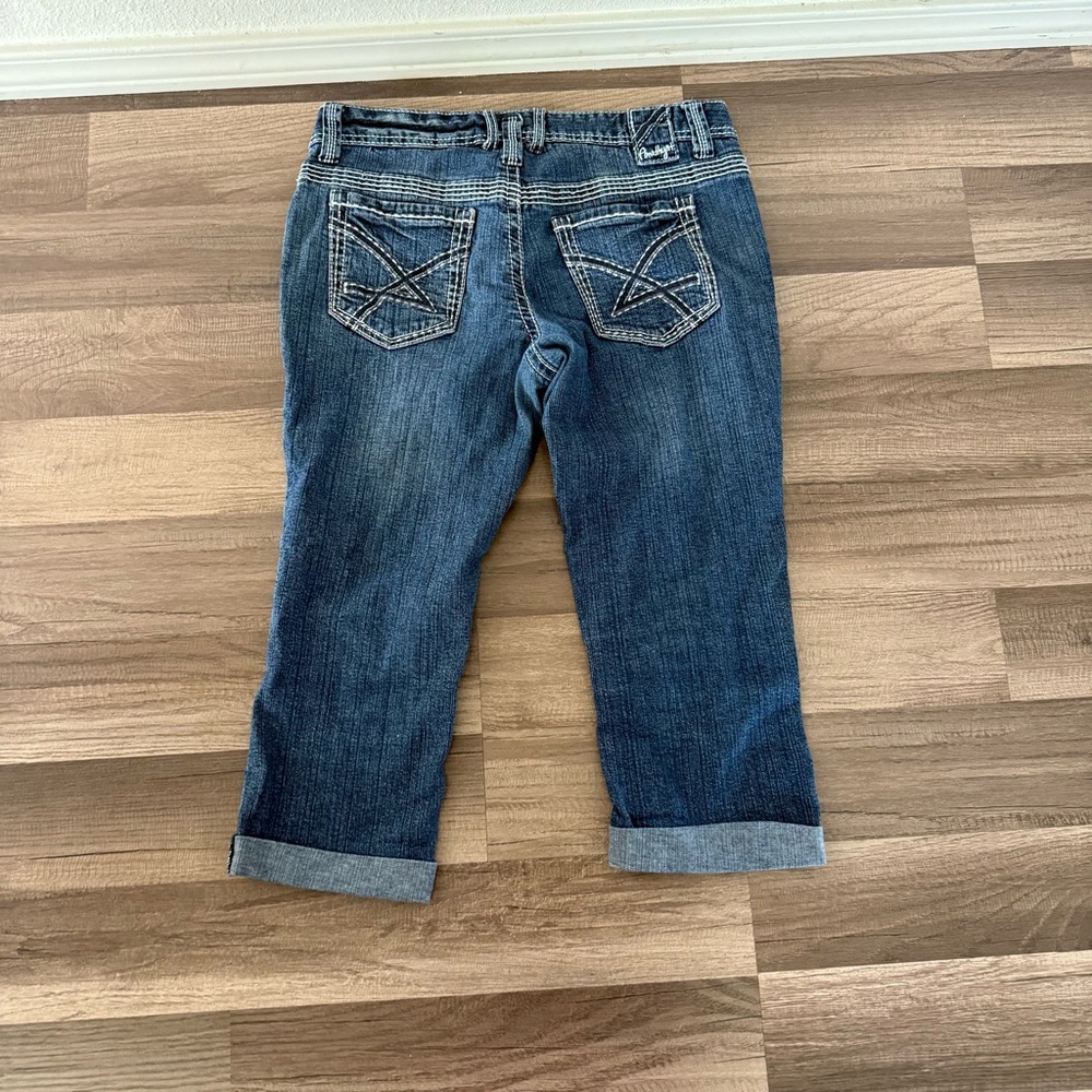 Amethyst Jeans Dark Blue Cropped Denim - Picture 6 of 8
